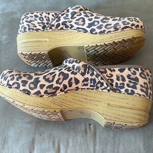 Dansko animal print clogs size 39